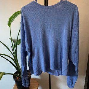 Medium GAP Baby Blue Men's Long Sleeve Thermal